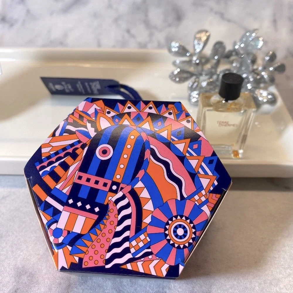Hermes Terre d’Hermes EDT,Woody-Mini 5ml,0.17oz-Abstract Horse Blue Gift Box-NEW